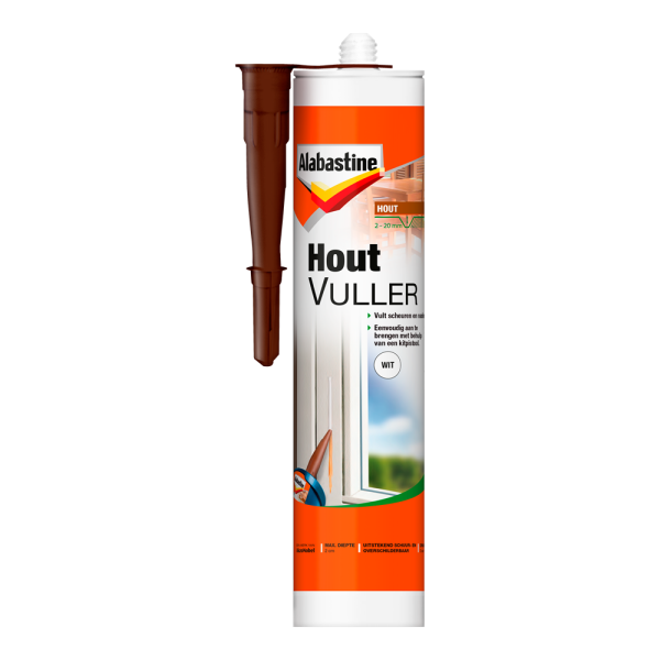 Alabastine Houtvuller - Pasta - Wit - 485g