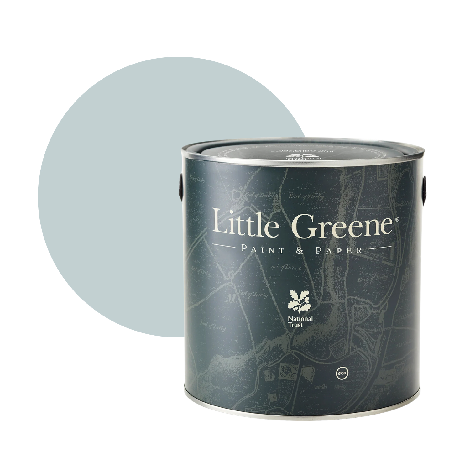Little Greene Intelligent Satin - Bone China Blue Faint No. 325 - 5L