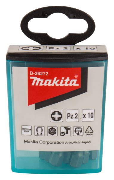 Makita B-26272 Schroefbit PZ2x50mm 10 Stuks - Detailed view of the product
