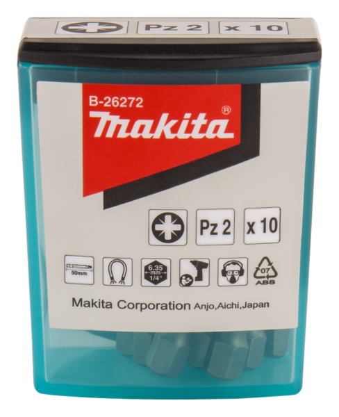 Makita B-26272 Schroefbit PZ2x50mm 10 Stuks - Detailed view of the product