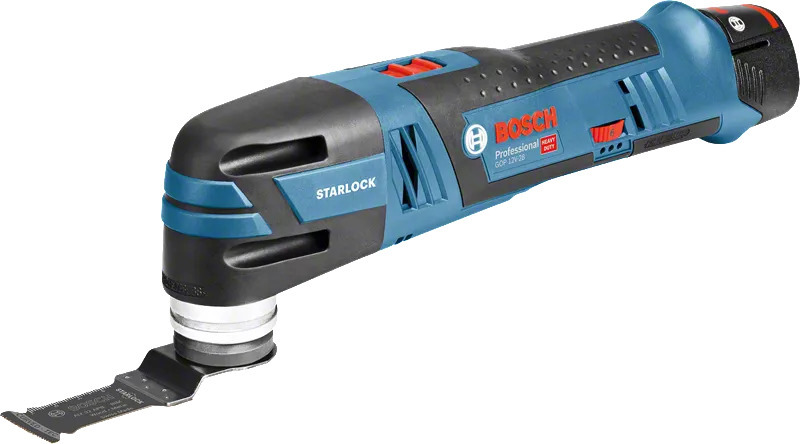 Bosch GOP 12V-28 12V Li-Ion Accu Multitool Set (2x 3.0Ah Accu) + 12 Delige Accessoireset In L-Boxx - Detailed view of the product