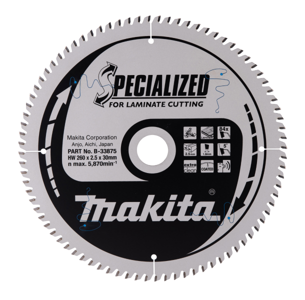 Makita B-33875 Afkortzaagblad Laminaat EAN: 88381422727