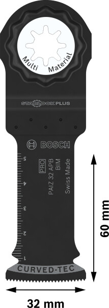 Bosch 2608669128 PRO / PAIZ 32 APB BIM Invalzaagblad - 60 X 32mm - Hout En Metaal (1 St) - Detailed view of the product