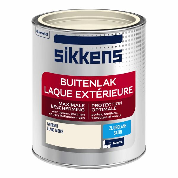 Sikkens Buitenlak Zijdeglans - Ivoorwit - 0,75L