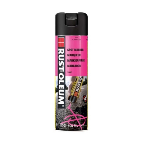 Rust-Oleum Spuitverf markeerspray 2862 500ml fluor. rose