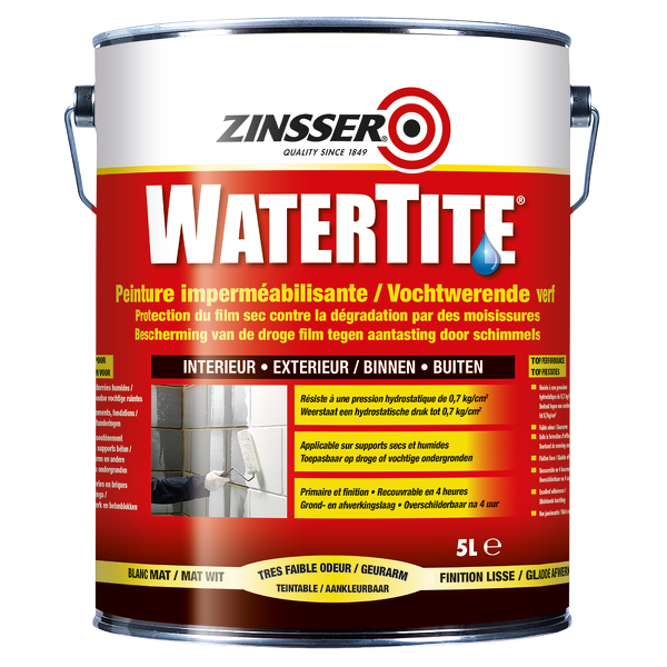 zinsser watertite wit 5 ltr