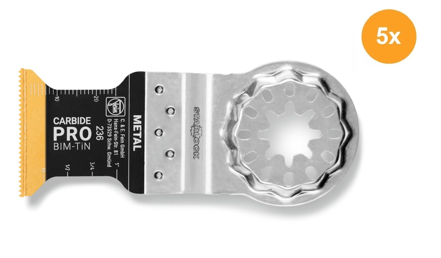 Fein 63502236230 E-Cut Carbide Pro Zaagblad (5st) - 35 X 45mm