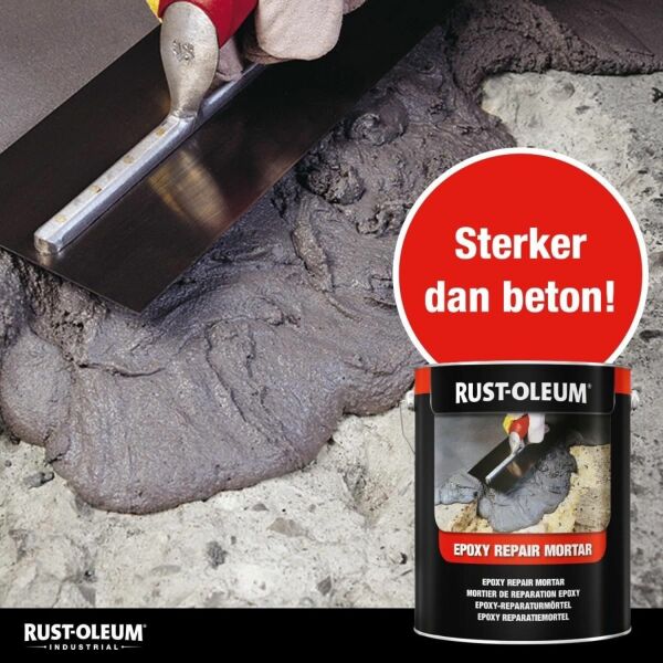 Rust-Oleum 5180 Epoxy Reparatiemortel Donkergrijs - 2,5kg - Detailed view of the product