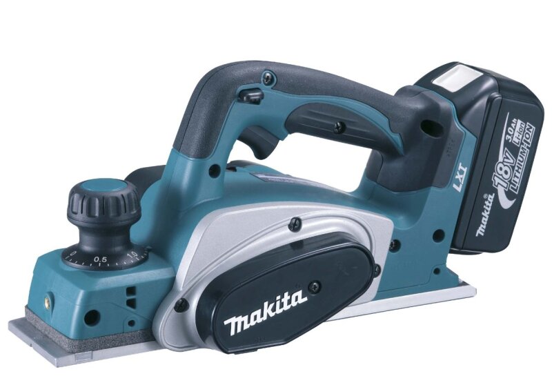 Makita DKP180RFJ 18V Li-Ion Accu Schaafmachine Set (2x 3.0Ah Accu) In Mbox - 82mm - 2mm - Detailed view of the product