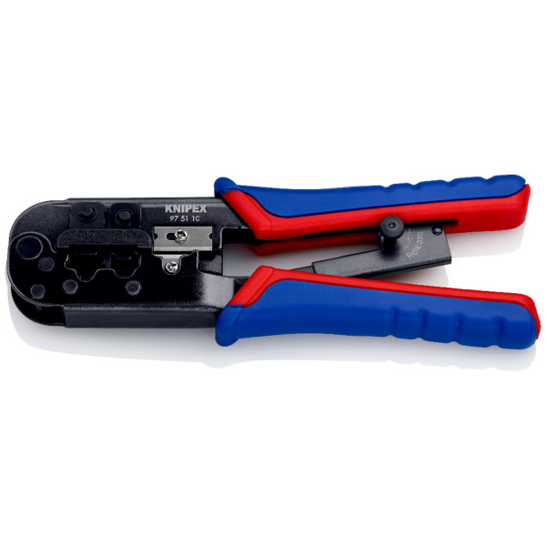 Knipex 975110 - Krimptang RJ11/12 (6pin 9.65mm) - RJ45 (8pin 11.68mm)