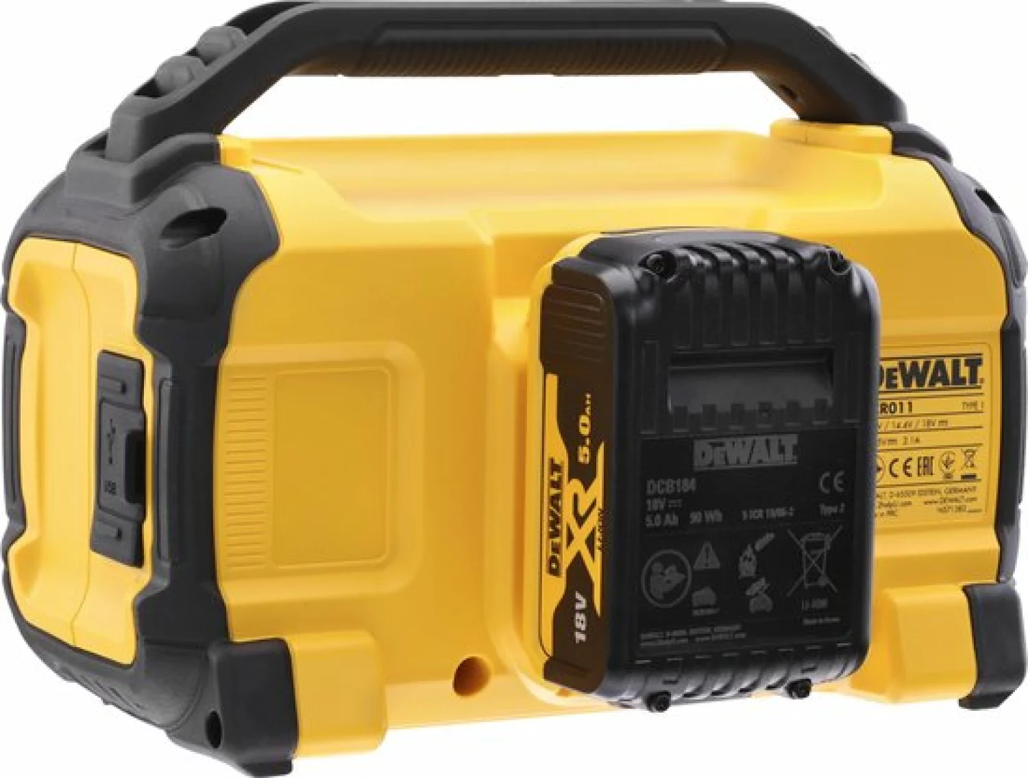 DeWALT DCR011-XJ 10,8V / 18V / 54V Li-ion XR Accu Bluetooth Speaker thumbnail 4