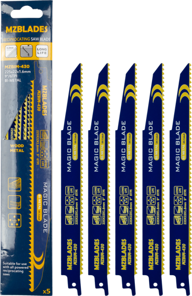 Multizaag MZBIM-430 Reciprozaagblad Bimetaal - 5 Stuks - Detailed view of the product
