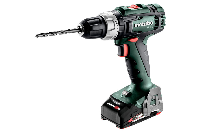 Metabo BS 18 L 18V Li-Ion Accu Boor-/schroefmachine Set (2x 2.0Ah Accu) In MetaBOX - Detailed view of the product
