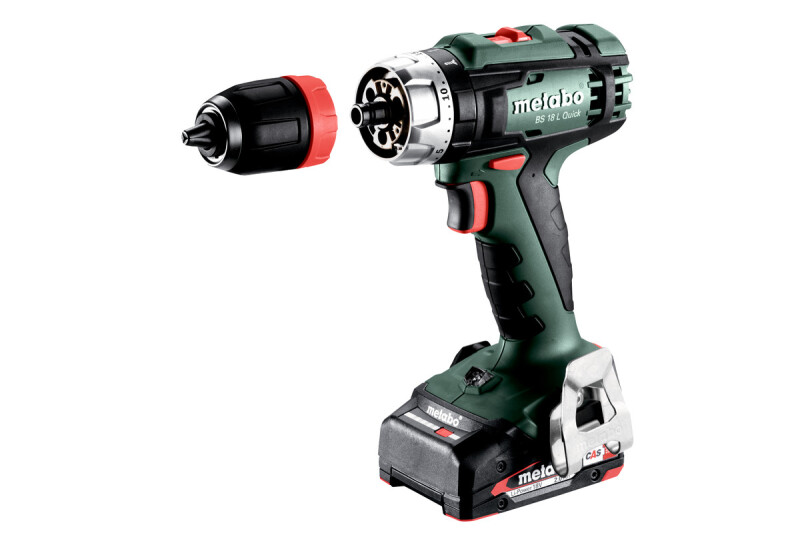 Metabo BS 18 L 18V Li-Ion Accu Boor-/schroefmachine Set (2x 2.0Ah Accu) In MetaBOX - Detailed view of the product
