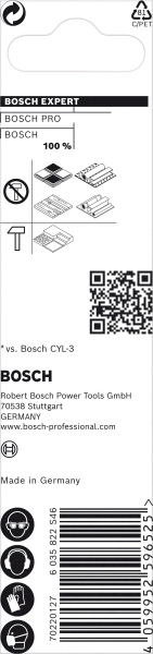 Bosch 2608901485 EXPERT Universeelboor CYL-9 MultiConstruction - 10x200x250mm - Detailed view of the product
