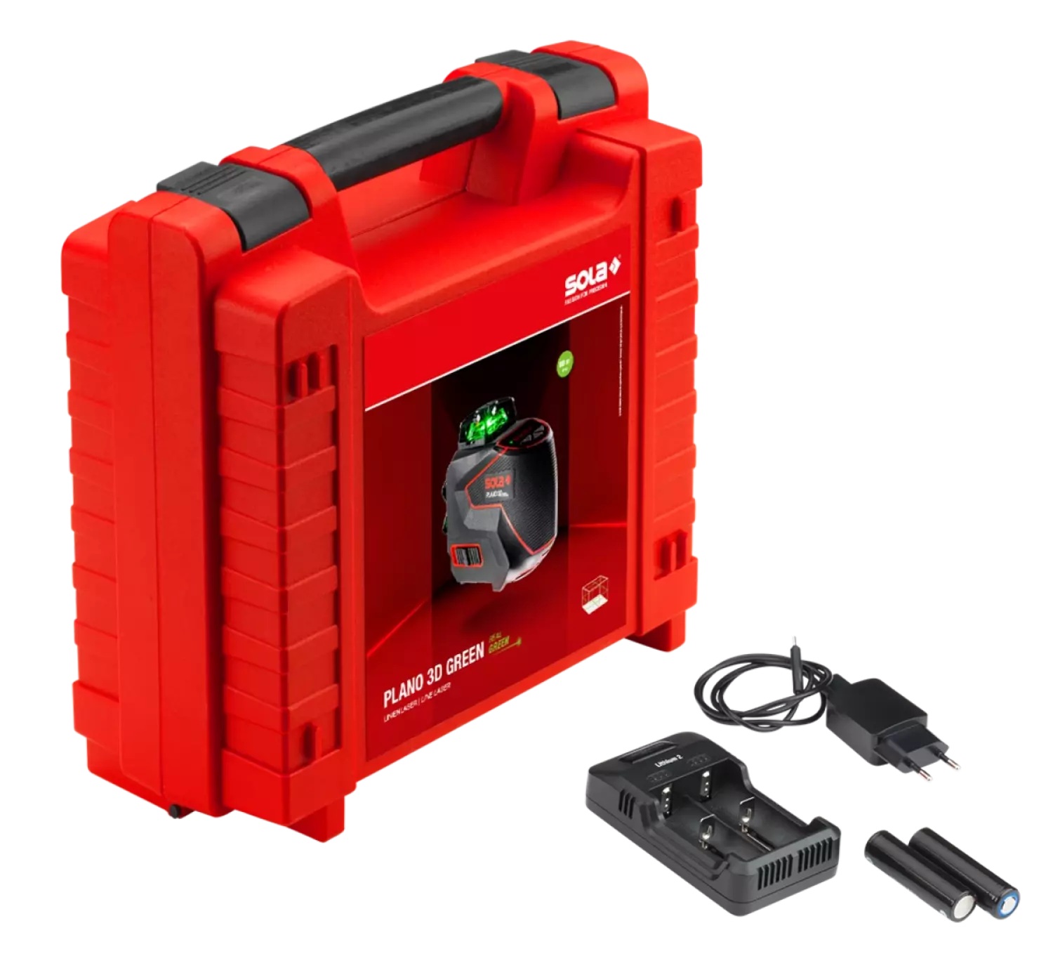 Sola PLANO 3D Green 360° Kruislijnlaser In Koffer - Groen thumbnail 4