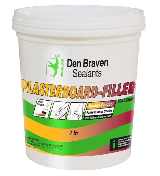Zwaluw Den Braven 12002320 Plasterboard Filler Vulpasta - Wit - 1000ml - Default image for the product