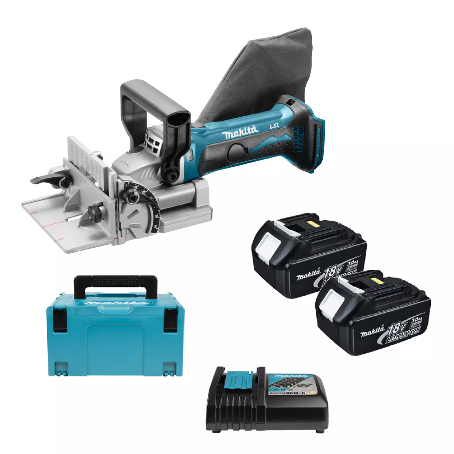 Makita BPJ180RFJ 18V Li-Ion Accu Lamellenfrees Set (2x 3.0Ah Accu) In Mbox