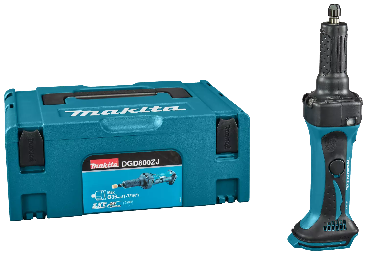 Makita DGD800ZJ 18V Li-Ion Accu Rechte Slijper Body In Mbox - 6mm