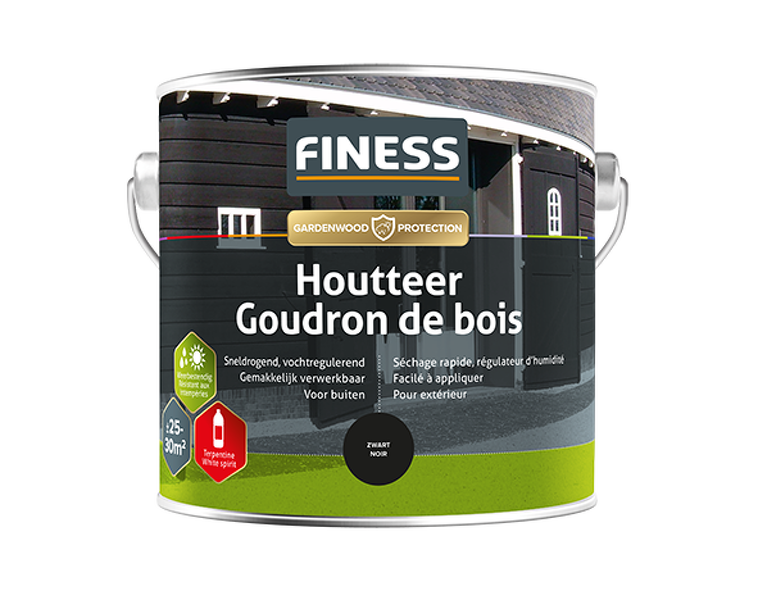 Finess Houtteer - Zwart - 0,75L