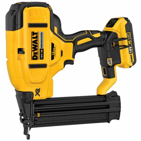DeWALT DCN680D2-QW 18V Li-ion XR Accu Afwerktacker Set (2x 2.0Ah) In TSTAK - 15-54mm - 18 Gauge - Koolborstelloos - Detailed view of the product