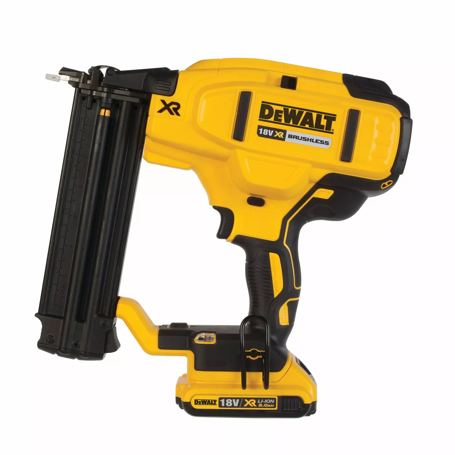 DeWALT DCN680D2-QW 18V Li-ion XR Accu Afwerktacker Set (2x 2.0Ah) In TSTAK - 15-54mm - 18 Gauge - Koolborstelloos thumbnail 4