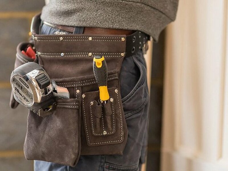 Stanley STST1-80113 Dubbele Gereedschapsgordel Met Riem En Hamerhouder - Detailed view of the product