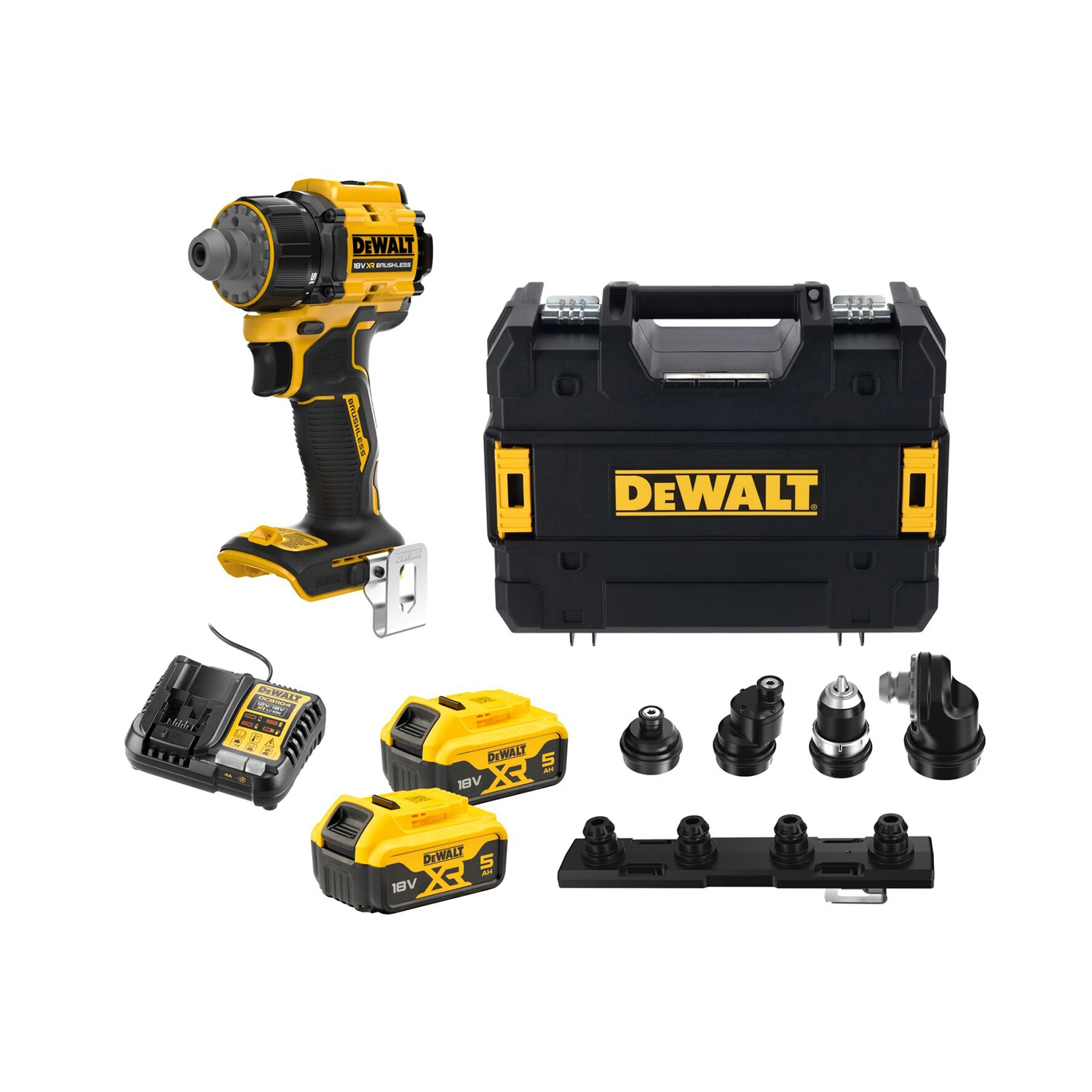 DeWALT DCD803P2T-QW​ 18V XR Accu Schroef-/boormachine Set (2x 5.0Ah Accu + Lader)