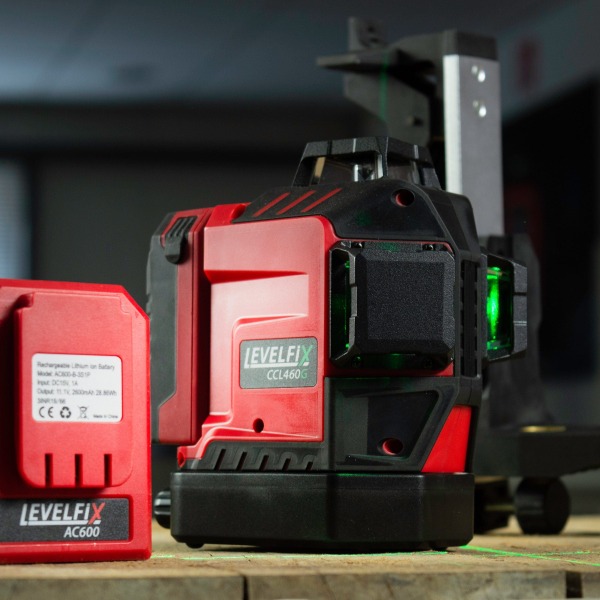 Levelfix CCL460G SET 3D Cone / Kruislijnlaser 3x360° Incl. Statief - Groen - 40m - Detailed view of the product
