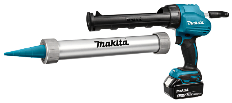 Makita DCG180RTX 18V Li-Ion Accu Lijm- En Kitspuit Set (1x 5.0Ah Accu) Incl. Kokerhouder- En Worsthouder In Koffer - Detailed view of the product