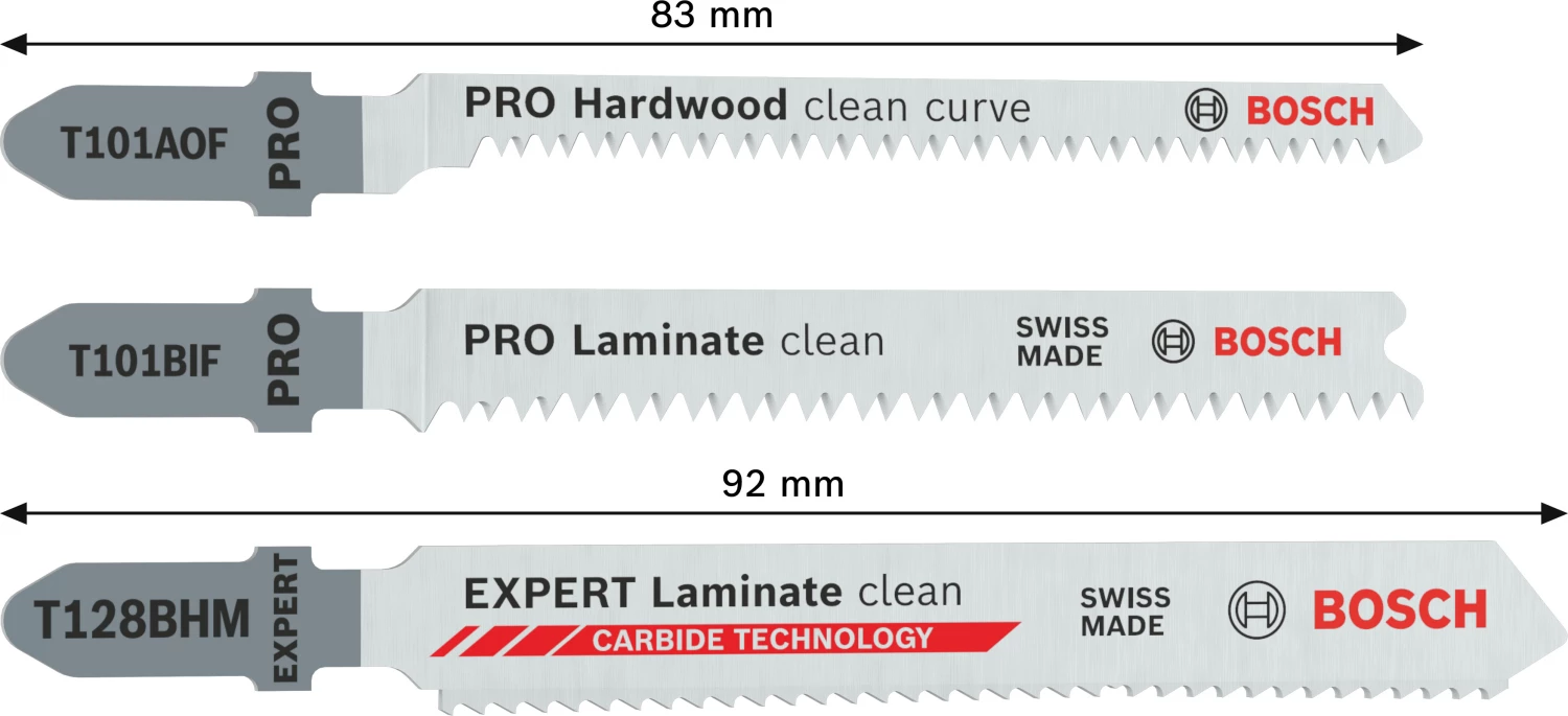 Bosch PRO Laminate Clean 15-delige Decoupeerzaagbladenset - Laminaat thumbnail 2