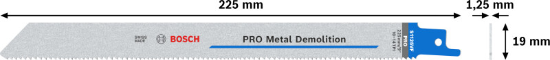 Bosch 2608659001 PRO S1125VF Decoupeerzaagblad Demolition - Metaal (2st) - Detailed view of the product