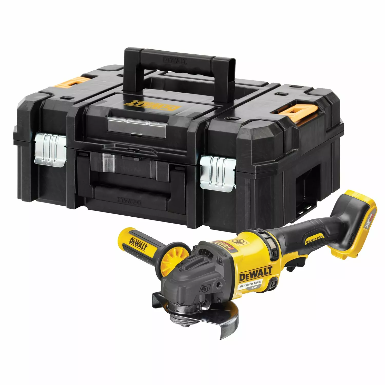 DeWALT DCG418NT-XJ 54V Li-ion XR FlexVolt Accu Haakse Slijper Body In TSTAK - 125mm