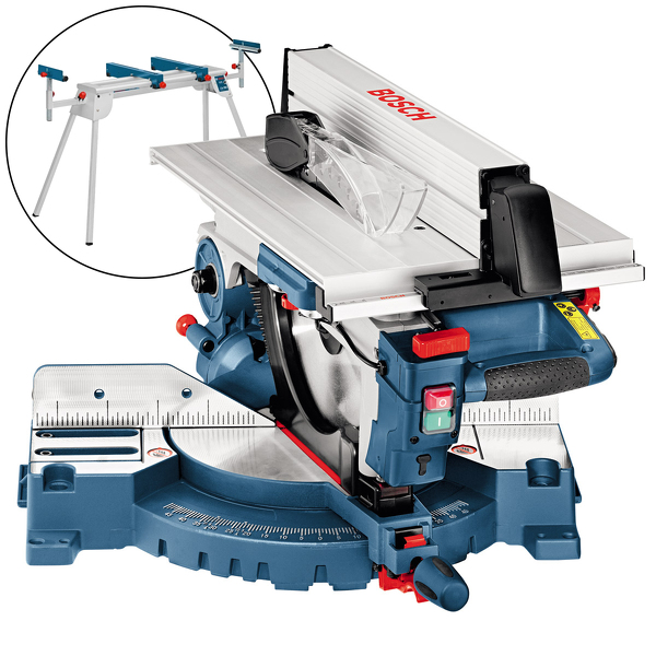 Bosch GTM 12 JL Tafel Afkort- Verstekzaag / Combinatiezaagmachine Met Onderstel (GTA 2600) - 1800W - 305 X 30mm EAN: 3165140723664