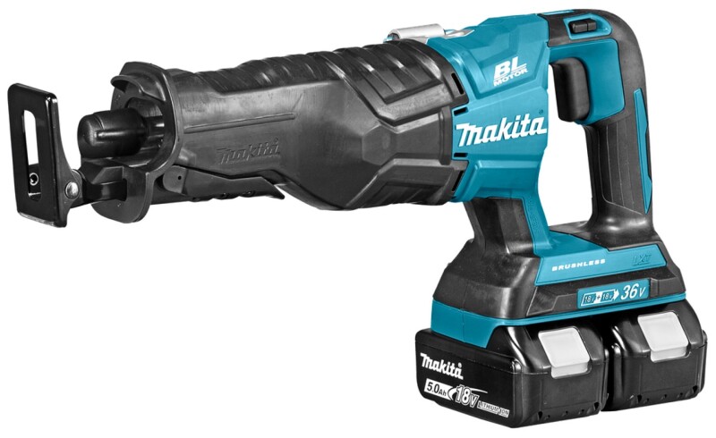 Makita DJR360PT2 36V (2x18V) Li-Ion Accu Reciprozaag Set (2x 5.0Ah Accu) In Koffer - Snelwissel - Variabel - Koolborstelloos - Detailed view of the product