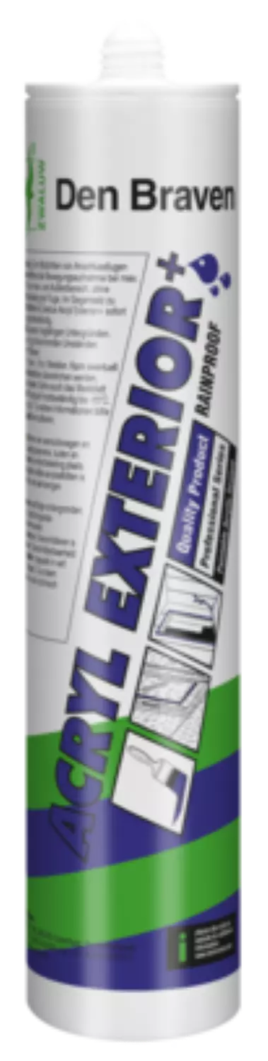 Zwaluw Den Braven 10669201 Acryl Exterior + Acrylaatkit - Wit - 310ml