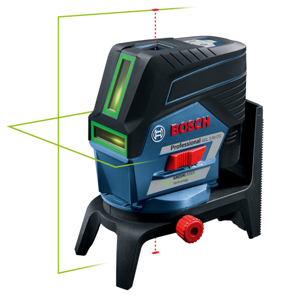 Bosch GCL 2-50 CG SOLO 12V Li-Ion Accu Lijn- En Puntlaser Body In L-Boxx - Groen - 20m - Detailed view of the product
