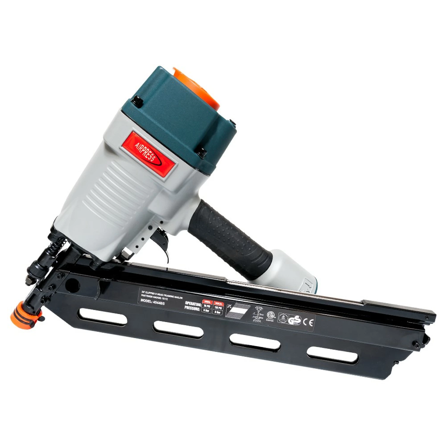 Airpress 45448-5 - Pneumatische Spijkermachine Brads T/m 90mm Brads Inbegrepen