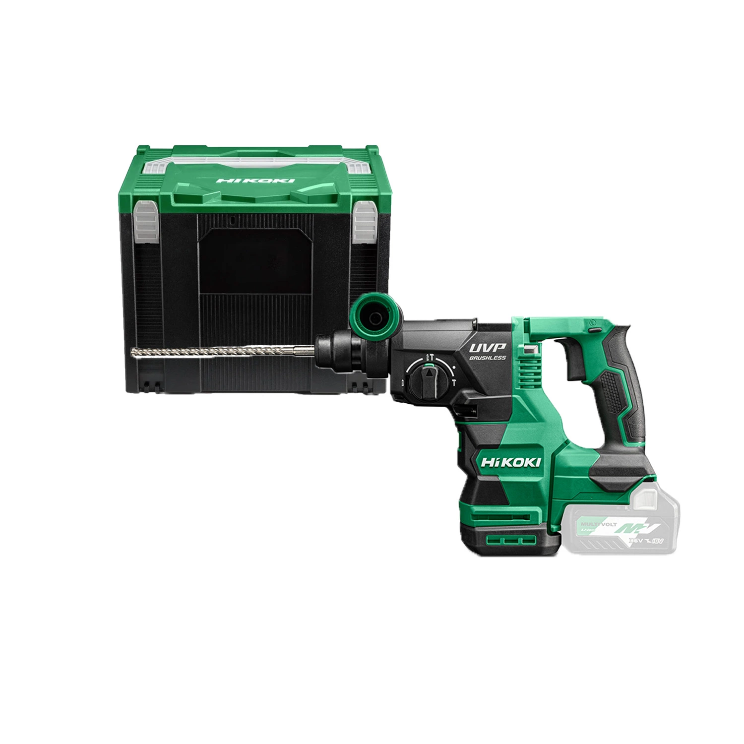 HiKOKI DH3628DAW2Z 36V Accu SDS PLUS Boor-breekhamer - Koolborstelloos -3-2J In HSC III