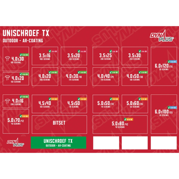 Dynaplus 0289.30.00010 2500-delige L-Boxx Assortimentskoffer - Outdoor - Verzinkt - Torx - Inclusief Bitset - Detailed view of the product