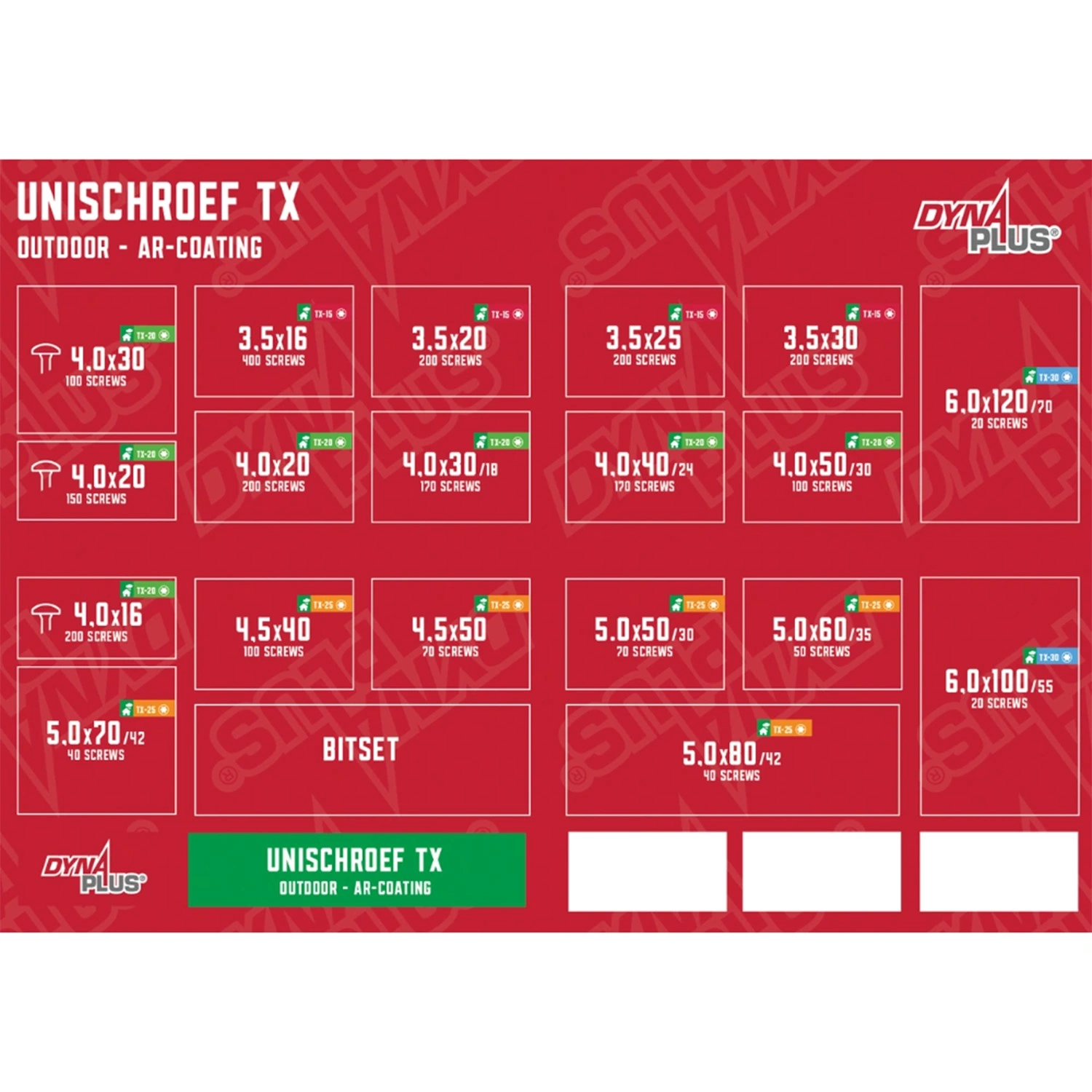 Dynaplus 0289.30.00010 2500-delige L-Boxx Assortimentskoffer - Outdoor - Verzinkt - Torx - Inclusief Bitset thumbnail 4