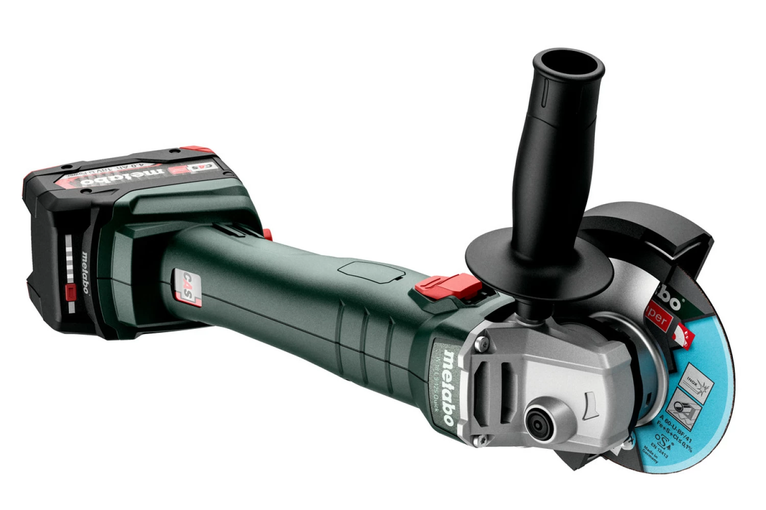 Metabo W 18 L 9-125 Haakse Accuslijper - 125 mm 18V Krachtig en Duurzaam Incl. Koffer - Art.Nr. 602247840