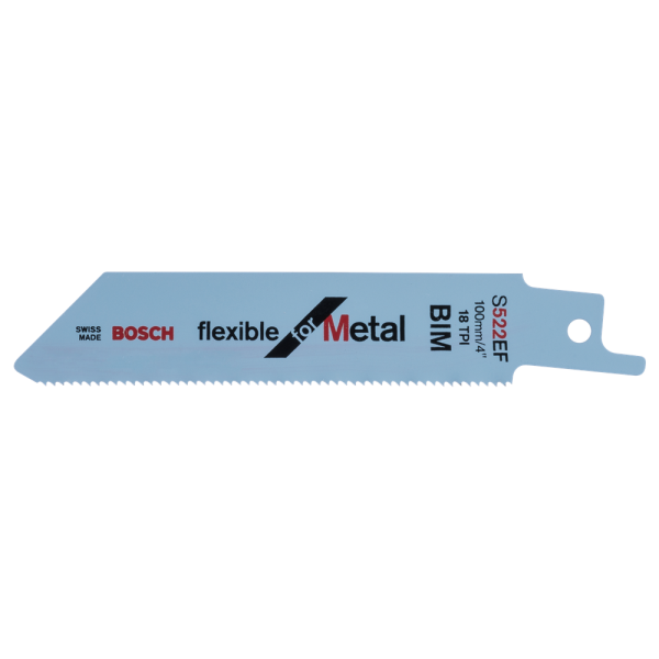 Bosch 2608656012 / S 522 EF Reciprozaagblad - 100 X 18TPI - Metaal (5st) EAN: 3165140093484