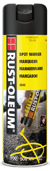 Rust-Oleum Spuitverf markeerspray 2842 500ml fluor. geel