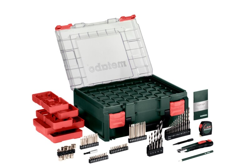 Metabo BS 18 Set Mobile Workshop 18V Li-ion Accu Schroef-/boormachine Set (2x 2.0Ah Accu) In Koffer Incl. 74-Delige Accessoiresset - Default image for the product