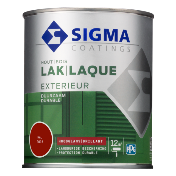 Sigma Exterieur Lak Hoogglans 750 ml RAL 3005