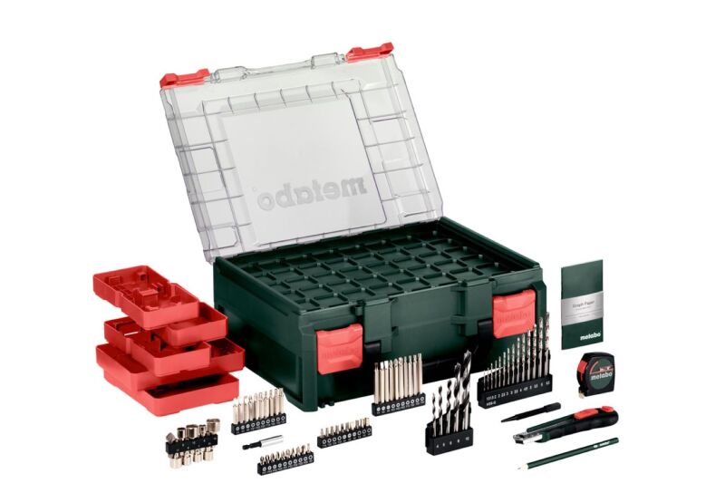 Metabo BS 18 L Mobile Workshop 18V Li-ion Accu Schroef-/boormachine Set (2x 2.0Ah Accu) In Koffer Incl. 74-Delige Accessoiresset - Detailed view of the product