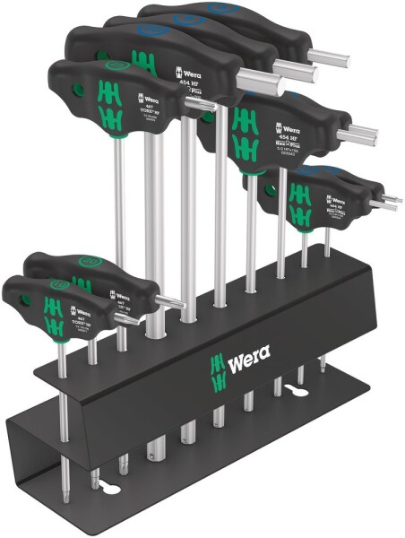 Wera 05004174001 10-delige Bicycle Set 6 T-Greep Schroevendraaierset In Metalen Rek - Default image for the product