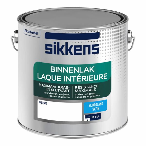 sikkens binnenlak zijdeglans lichte kleur 2.5 ltr