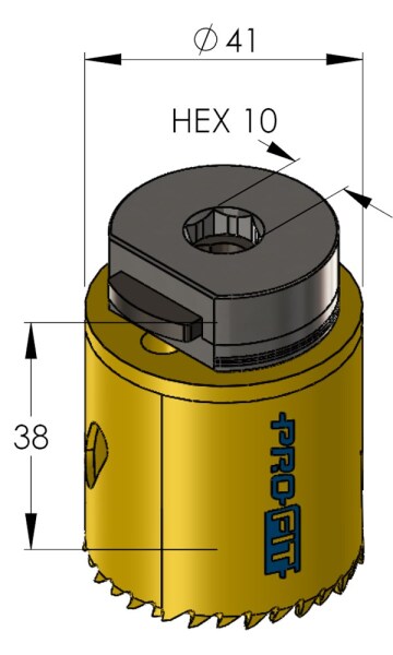 ProFit 9051041 BiMetal Plus Gatenzaag - 41mm - Detailed view of the product